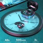 T25 Over-ear Bluetooth 5.0 Single-ear Invisible Wireless Earphone High Definition Call Super Long Standby Bone Conduction Earphone - Image 9