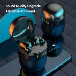 J28 TWS Wireless Bluetooth Earphones LED Digital Display HIFI Music Sport Earphone - Image 13