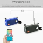 T&G TG613 TWS Solar Portable Bluetooth Speakers with LED Flashlight, Support TF Card / FM / AUX / U Disk - Image 6