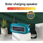 T&G TG613 TWS Solar Portable Bluetooth Speakers with LED Flashlight, Support TF Card / FM / AUX / U Disk - Image 7