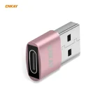 ENKAY ENK-AT105 USB Male to FemaleType-C Aluminium Alloy Adapter Converter, Support Quick Charging & Data Transmission, ENKAY ENK-AT105 Rose Gold, ENKAY ENK-AT105 Black, ENKAY ENK-AT105 Red...