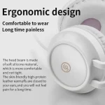 P28 Cat Ear Wired Headphone Music Stereo Headset with Microphone - Image 6