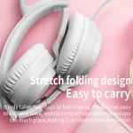 P28 Cat Ear Wired Headphone Music Stereo Headset with Microphone - Image 8
