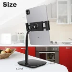 NS-06A Cell Phone Stand, 360 Degree Rotating,Aluminum Alloy Material,Thick Case Friendly Phone Holder Stand for Desk, Compatible with All Mobile Phones,iPhone,iPad,etc - Image 6