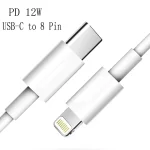 XJ-61 12W USB-C / Type-C to 8 Pin PD Fast Charging Cable, 1m, 1.5m, 2m - Image 2