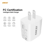 ENKAY Hat-Prince 20W PD Type-C + QC 3.0 USB Fast Charging Travel Charger Power Adapter with Fast Charge Data Cable, US Plug, With 8 Pin Cable, With Type-C Cable, With Micro USB Cable - Image 3