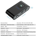 BR02 Bluetooth 5.0 Receive and transmit 2-in-1 PC TV Bluetooth audio adapter with battery display - Image 7