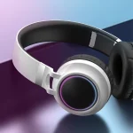 Colorful LED Bluetooth 5.0 Headphones Foldable Wireless HiFi Stereo Headset with Mic, Support TF Card / 3.5mm AUX - Image 2