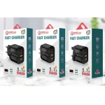 F002C QC3.0 USB + USB 2.0 Fast Charger with LED Digital Display for Mobile Phones and Tablets, US Plug, US Plug - Image 6