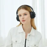 Fingertime P1 Wireless Bluetooth 5.0 Stereo Soft Leather Earmuffs Foldable Headset Built-in Mic for PC / Cell Phones - Image 2