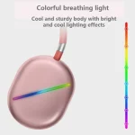 AKZ MAX10 Head-mounted RGB Wireless Bluetooth Music Headset With Microphone, Supports TF Card - Image 4