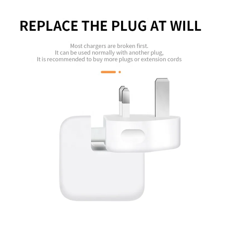 SYA0015433_2.webp 2 PCS XJ01 Power Adapter for iPad 10W 12W Charger & MacBook Series Charger, UK Plug - Image 3