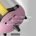 LP-20 LED Night Light Wireless Bluetooth 5.0 Music Speaker Support TF Card / AUX - Image 5