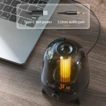 LP-20 LED Night Light Wireless Bluetooth 5.0 Music Speaker Support TF Card / AUX - Image 6