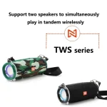 T&G TG192 LED Flashing Light Portable Wireless Bass 3D Stereo Bluetooth Speaker, Support FM / TF Card / USB - Image 7