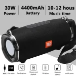 T&G TG187 Portable Waterproof Wireless Bass Surround Bluetooth Speaker with Shoulder Strap, Support FM / TF Card - Image 4
