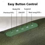 T&G TG187 Portable Waterproof Wireless Bass Surround Bluetooth Speaker with Shoulder Strap, Support FM / TF Card - Image 6