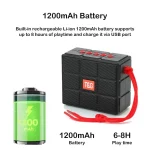 T&G TG311 LED Flashlight Portable Bluetooth Speaker, Support TF Card / FM / 3.5mm AUX / U Disk - Image 6