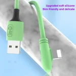 ENKAY Hat-Prince ENK-CB210 2.4A USB to 8 Pin 90 Degree Elbow Silicone Data Sync Fast Charging Cable, Cable Length: 1.2m, 1.2m 2.4A Elbow - Image 2