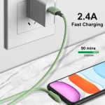 ENKAY Hat-Prince ENK-CB210 2.4A USB to 8 Pin 90 Degree Elbow Silicone Data Sync Fast Charging Cable, Cable Length: 1.2m, 1.2m 2.4A Elbow - Image 4