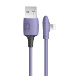 ENKAY Hat-Prince ENK-CB211 2.4A USB to 8 Pin 90 Degree Elbow Silicone Data Sync Fast Charging Cable, Cable Length: 1.8m, 1.8m 2.4A Elbow, 1.8m 2.4A