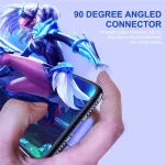 ENKAY Hat-Prince ENK-CB211 2.4A USB to 8 Pin 90 Degree Elbow Silicone Data Sync Fast Charging Cable, Cable Length: 1.8m, 1.8m 2.4A Elbow, 1.8m 2.4A - Image 5