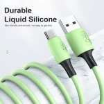 ENKAY Hat-Prince ENK-CB1101 5A USB to USB-C / Type-C Silicone Super Fast Charging Cable, Cable Length: 1.2m, 1.2m 5A - Image 3