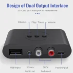 B21 Bluetooth 5.0 Audio Receiver AUX RCA Output U-disk Playback - Image 7