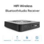 Q3 HiFi Wireless Bluetooth Digital Audio Receiver Support AUX 3.5mm / Optical Fiber / USB Output - Image 3