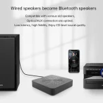 Q3 HiFi Wireless Bluetooth Digital Audio Receiver Support AUX 3.5mm / Optical Fiber / USB Output - Image 8