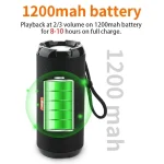 T&G TG621 Portable Waterproof 3D Stereo Wireless Speaker, Support FM Radio / TWS / TF Card - Image 6