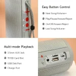 T&G TG621 Portable Waterproof 3D Stereo Wireless Speaker, Support FM Radio / TWS / TF Card - Image 8