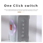 T&G TG193 Portable Bluetooth Speaker LED Light Waterproof Outdoor Subwoofer Support TF Card / FM Radio / AUX - Image 8