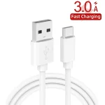 F002C QC3.0 USB + USB 2.0 LED Digital Display Fast Charger with USB to Type-C Data Cable, US Plug, US Plug +  Type-C Cable - Image 4