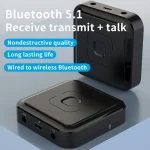 BT-22  5.1 Bluetooth Receiver &Transmitter 2 in 1 Supports Voice Calls - Image 2