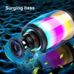P4 LED Portable Bluetooth Wireless Bass Waterproof Outdoor Speaker Support AUX / TF Card / USB - Image 4