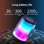 P4 LED Portable Bluetooth Wireless Bass Waterproof Outdoor Speaker Support AUX / TF Card / USB - Image 5