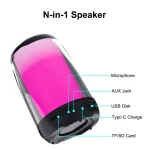 P4 LED Portable Bluetooth Wireless Bass Waterproof Outdoor Speaker Support AUX / TF Card / USB - Image 9