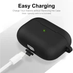 ENKAY Hat-Prince Thickened Silicone Protective Case Shock-Absorbing Cover with Keychain for Apple AirPods Pro 2 2021 - Image 4