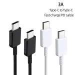 XJ-69 5 PCS 1m 3A USB-C / Type-C to Type-C TPU Charging Sync Data Cable for Mobile Phone, 5 PCS - Image 2