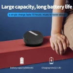 BT368 LED Digital Display Bluetooth Speaker Outdoor Portable IPX65 Waterproof Support Hands-free / TF Card - Image 5