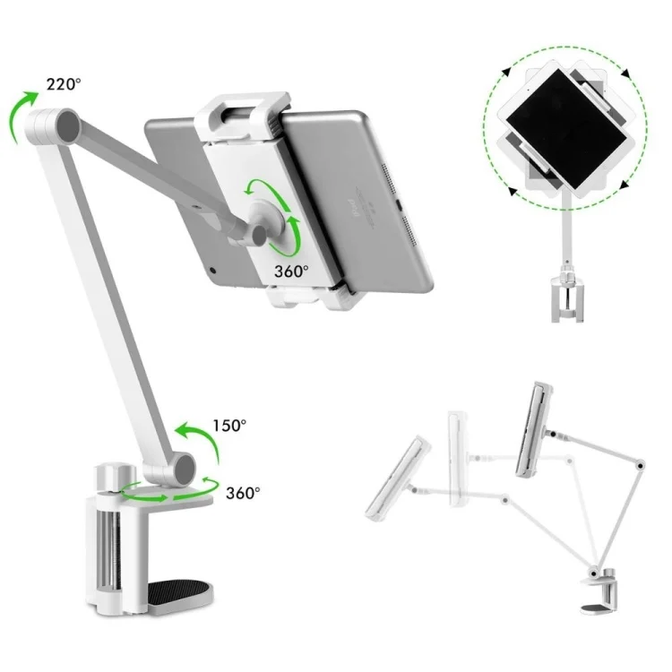SYA0016380_3.webp AP-7LC 360 Degree Rotating Adjustable Lifting Long Arm Lazy Bedside Desktop Tablets Phones Holder - Image 4