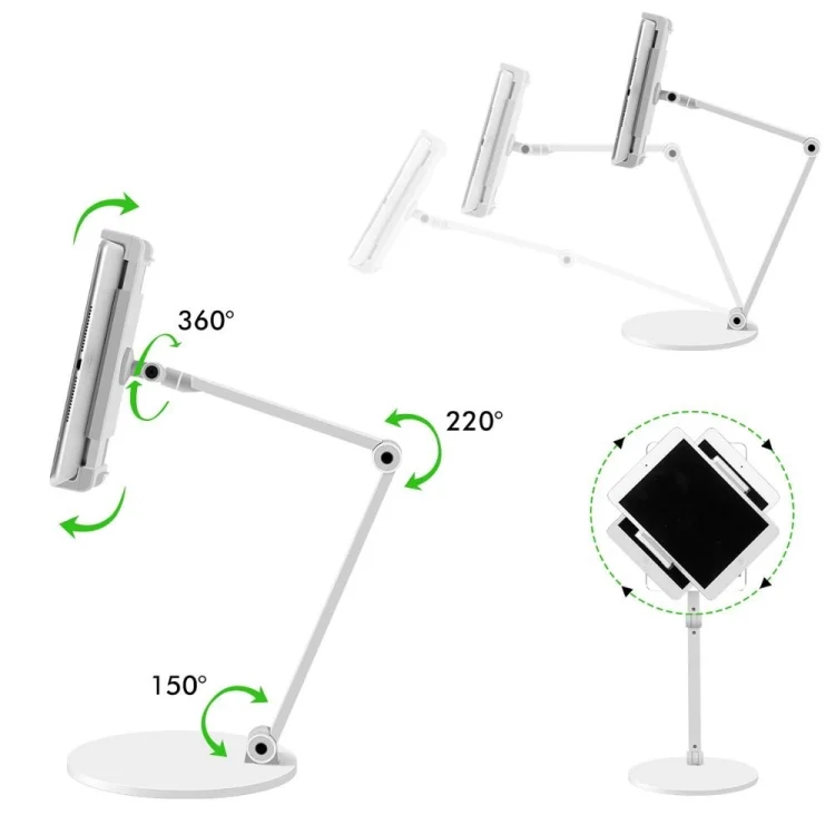SYA0016381_2.webp AP-7L Desktop Stand For Smartphone And Tablet,Long Arm Stand For iPad / Samsung - Image 3