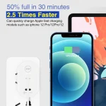 002 40W Dual Port PD / Type-C Fast Charger for iPhone / iPad Series, EU Plug, EU Plug - Image 3