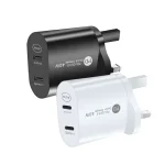 002 40W Dual Port PD USB-C / Type-C Fast Charger for iPhone / iPad Series, UK Plug, UK Plug - Image 2
