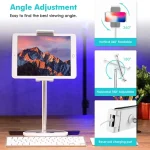 AP-4H Height Adjustable Aluminum Alloy Holder for 4.5-13 inch Mobile Phones and Tablets - Image 3