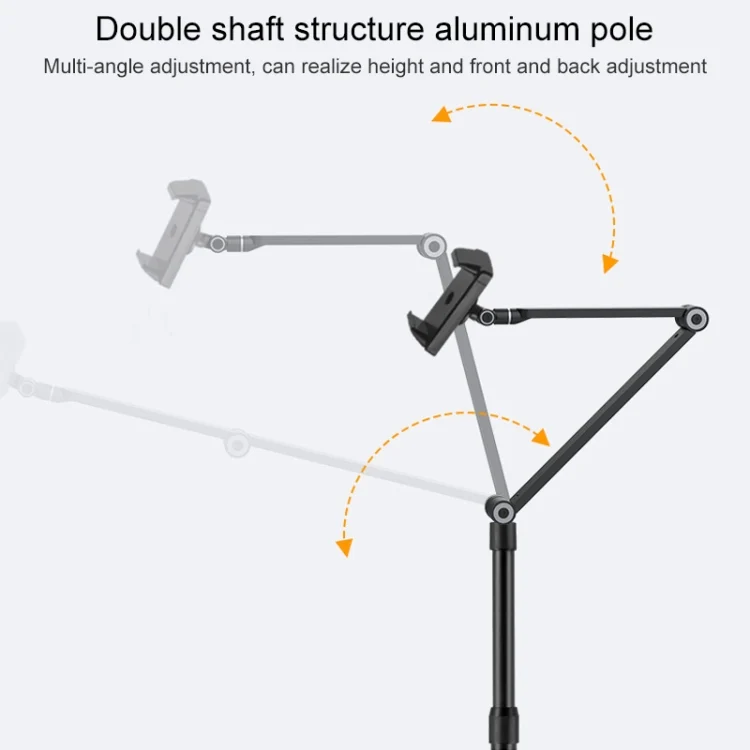SYA0016411_3.webp AP-4P Desktop Stand for Tablet PC and Mbile Phone, 3.5-6 inch AluminumBase - Image 4