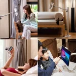 UP-6S Floor-standing Lazy Three-legged Liftable Stand  for 3.5-13 inch Mobile Phones and Tablets - Image 6