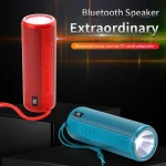 T&G TG635 Portable Outdoor Waterproof Bluetooth Speaker with Flashlight Function - Image 2