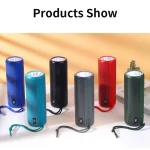T&G TG635 Portable Outdoor Waterproof Bluetooth Speaker with Flashlight Function - Image 7